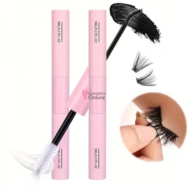 Adeziv cu sigiliu pentru gene false smoc 2 in 1 Amelie Pink + Penseta Cod 001A